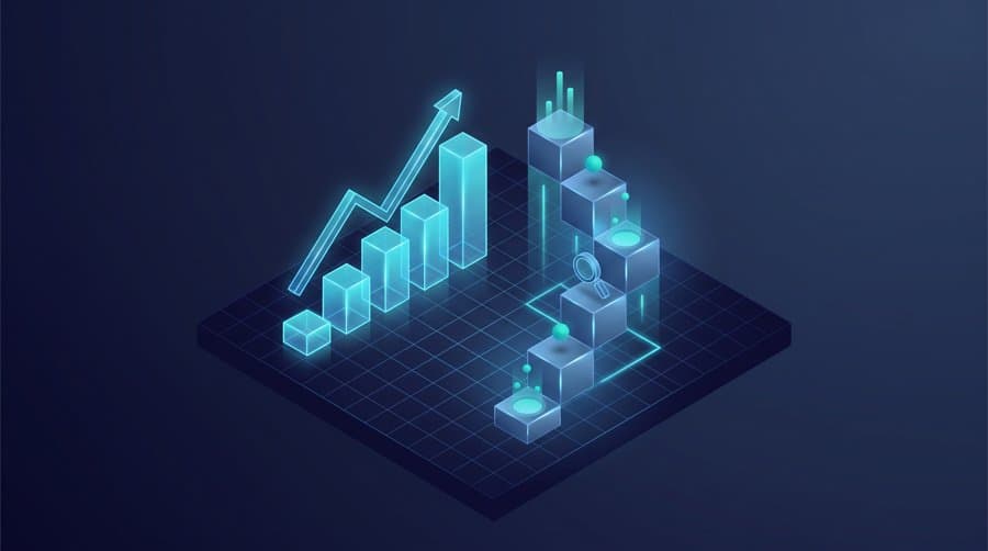 How to become a data scientist with no experience - isometric charts and career steps
