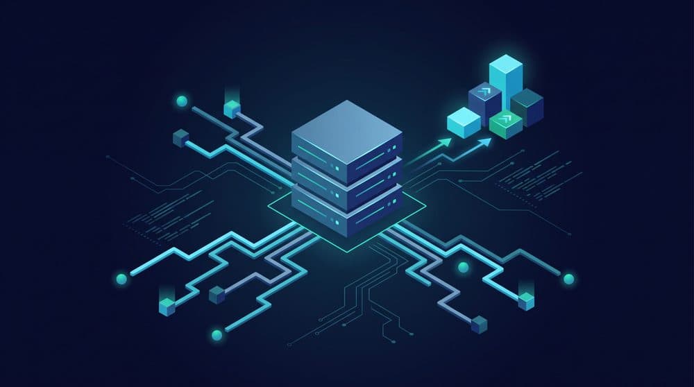 Isometric database and study roadmap illustration for how long does it take to learn SQL