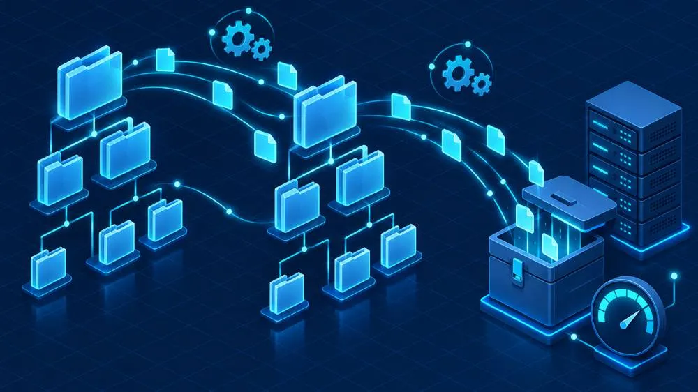 Python shutil copying folder trees and archiving files to a server