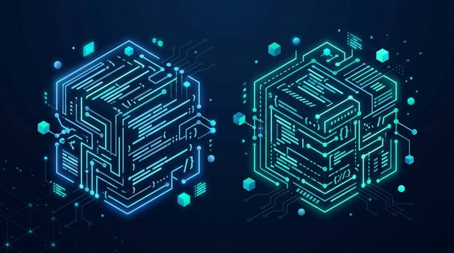 Python vs Rust comparison illustration for choosing which language to learn