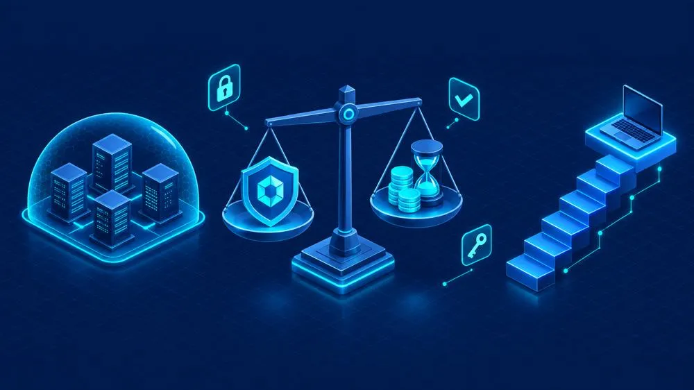 Is Security+ worth it: a scale weighing a security certification badge against cost and time