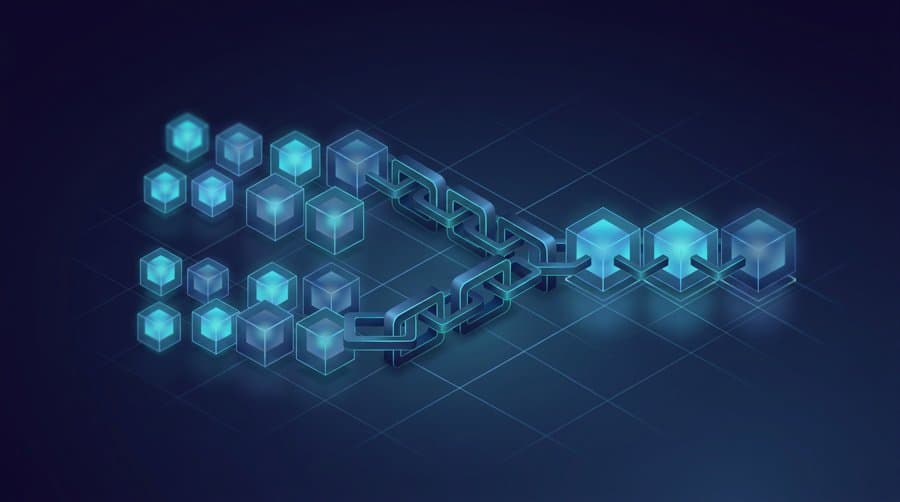 Isometric illustration of the Python zip function combining two sequences of cubes into paired links