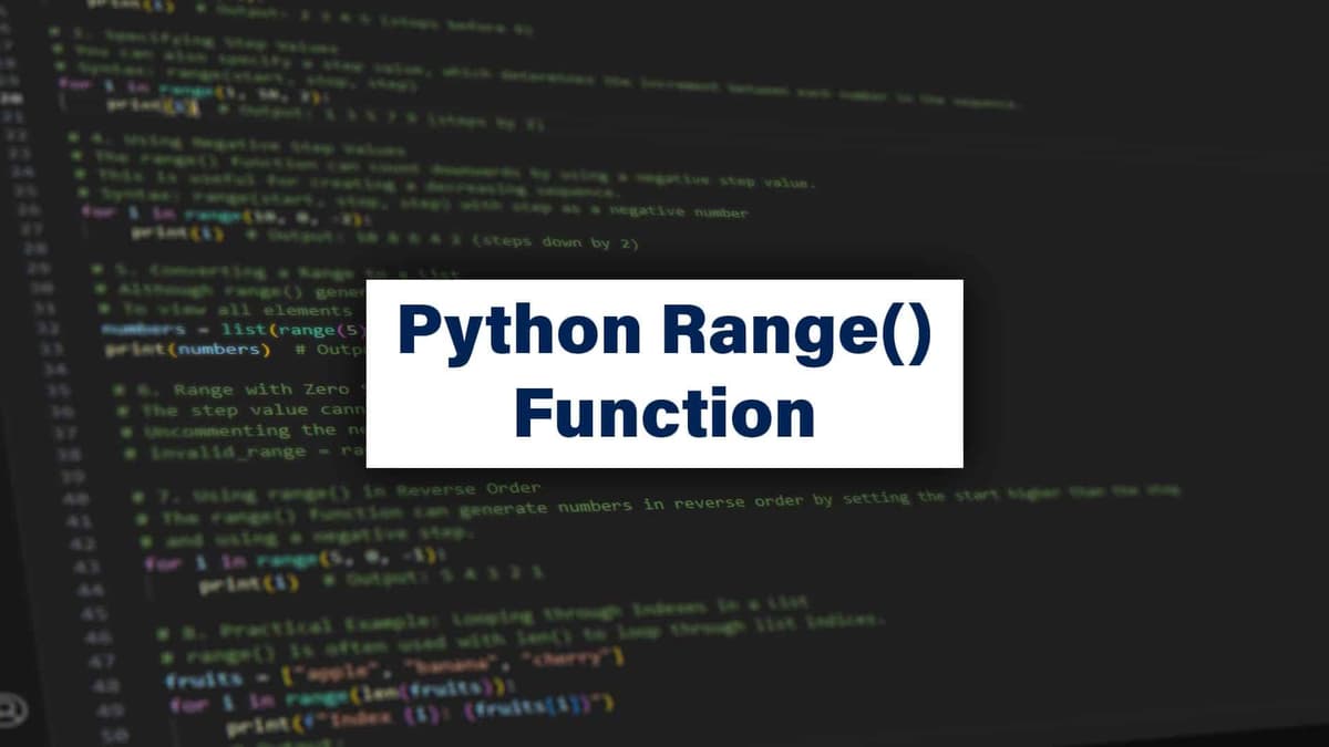 Python Range() Tutorial for Beginners - Blog - ServerAcademy.com