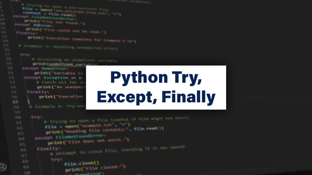 Python Try Except - Blog - ServerAcademy.com