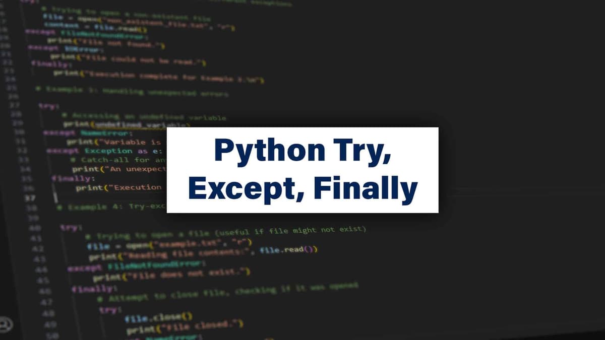 Python Try Except - Blog - ServerAcademy.com