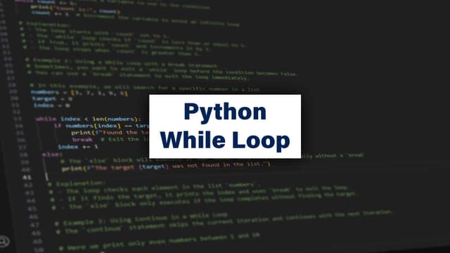 Python While Loop Tutorial Blog | Server Academy