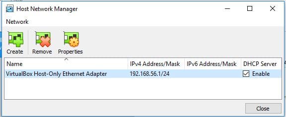Host Only Network Adapters Host Only Network Adapters