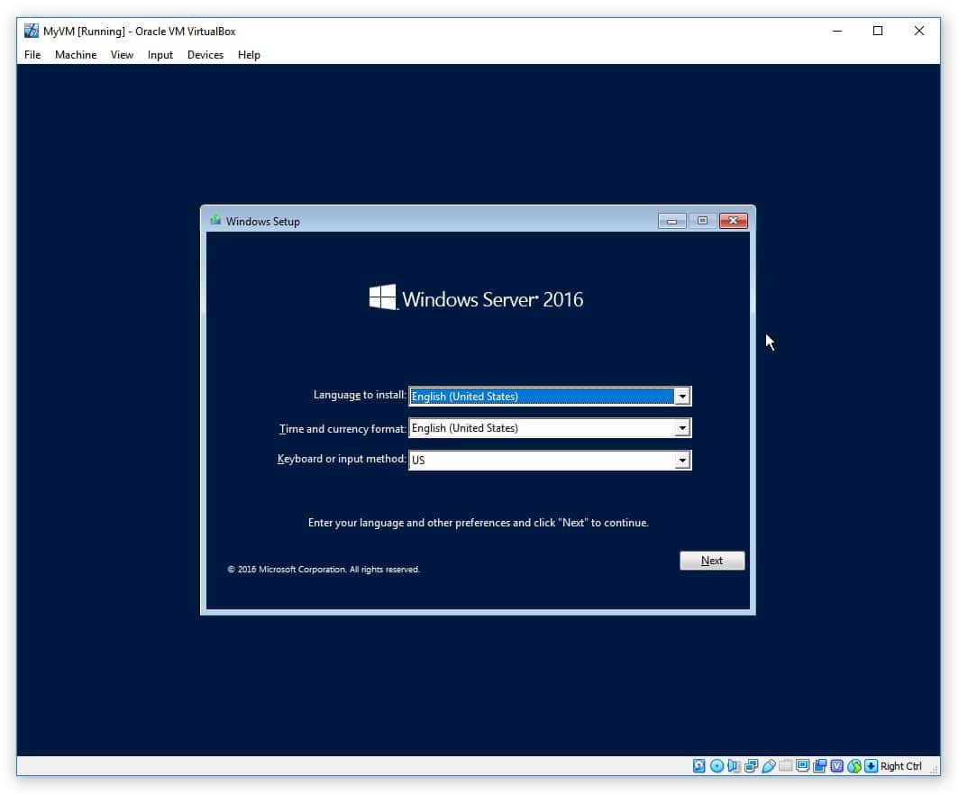 Windows Server 2016 Install 2 Windows Server 2016 Install 2