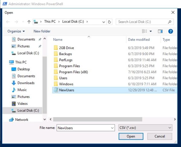 Import Active Directory Users from a CSV with PowerShell
