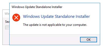 Updates Are Not Applicable Updates Are Not Applicable