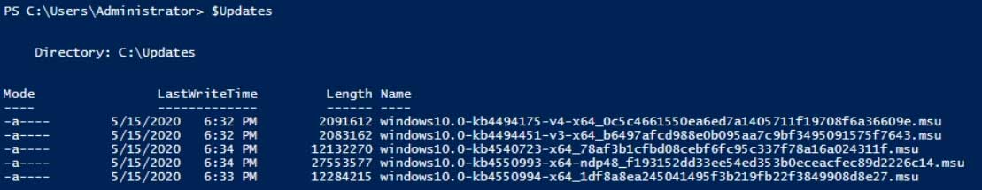 Updates Updates