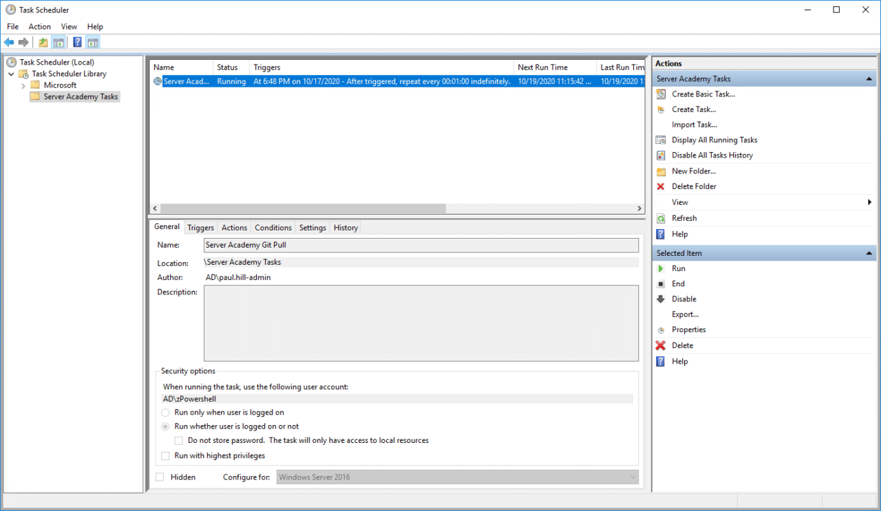 Bestemt madras Hvile Automate your IT with the Task Scheduler - ServerAcademy.com
