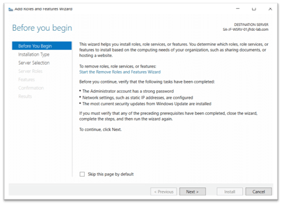 Add Roles Features
