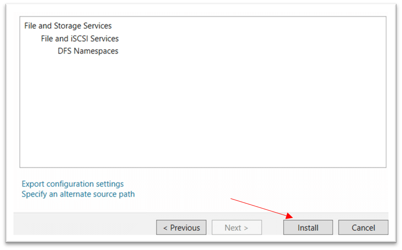 Installing Dfs Role