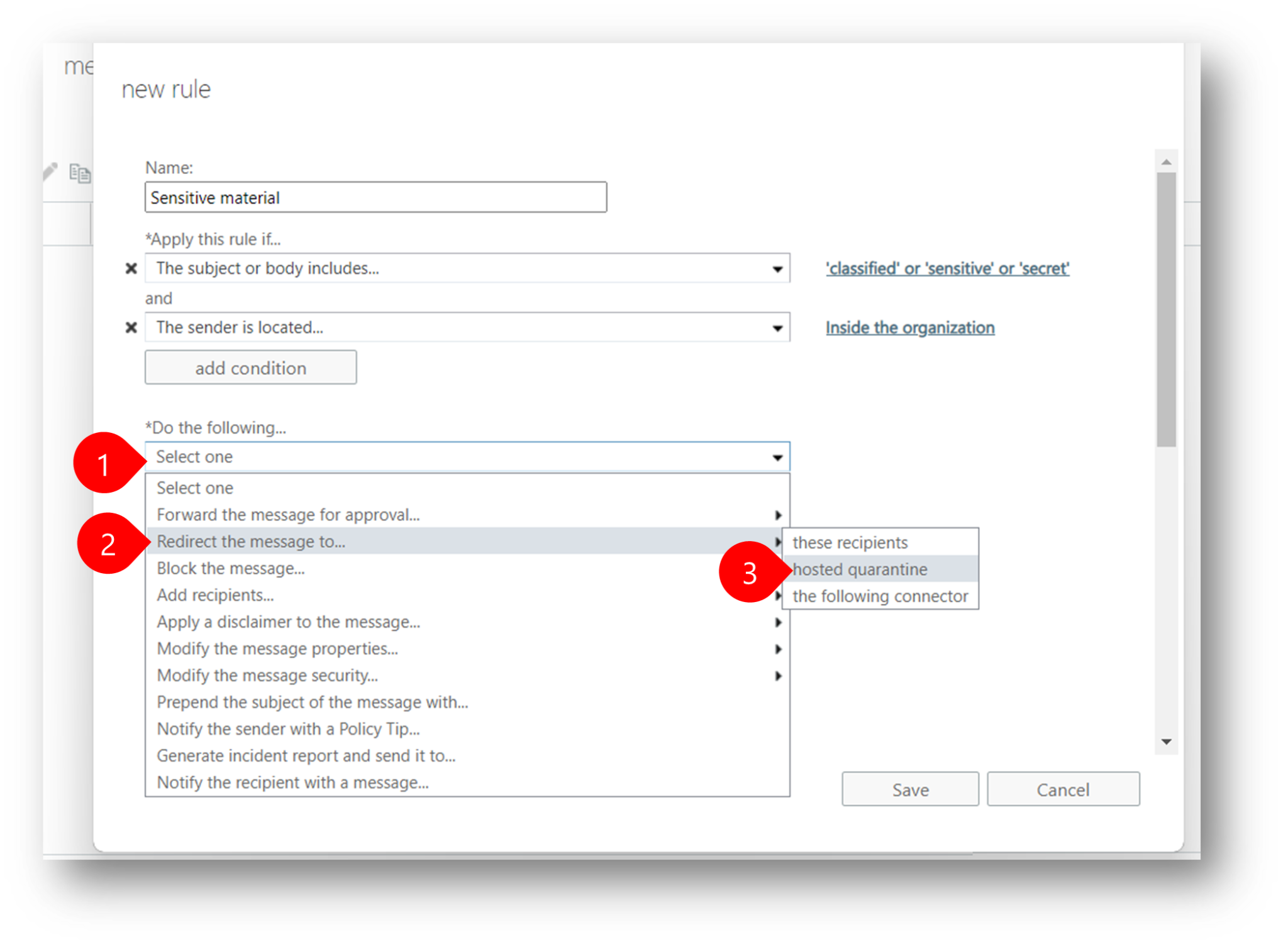 Creating Mail Flow Rules Server Academy