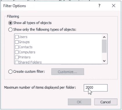 aduc filter options