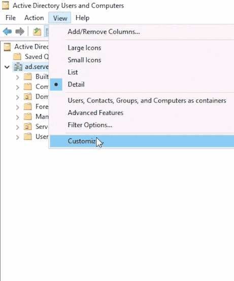 aduc view customize