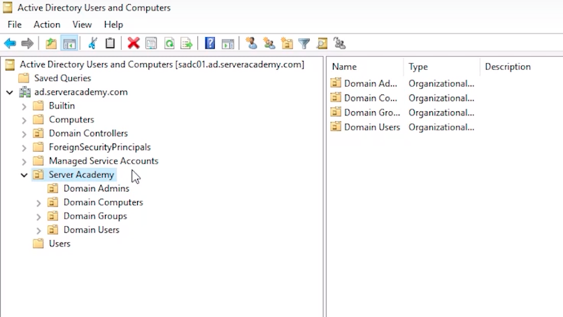 aduc serveracademy ou structure